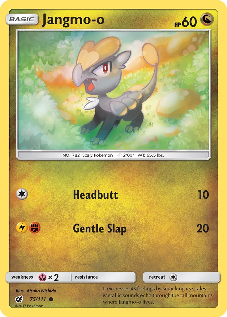 Crimson Invasion Jangmo-o [Holo] Pokémon card